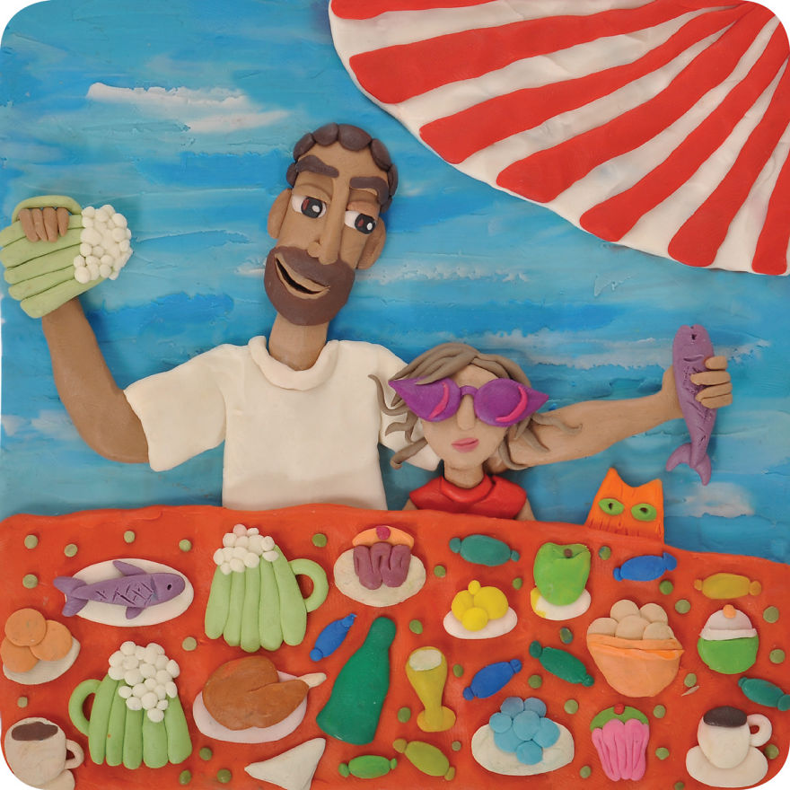 30 Years Ago My Parents Got Married, So I Made This Book For Them Based On Childhood Memories