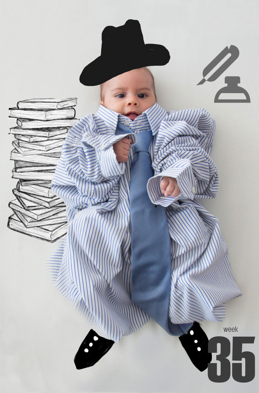 I Photographed My Baby For 52 Weeks To Show The Process Of Becoming A Human