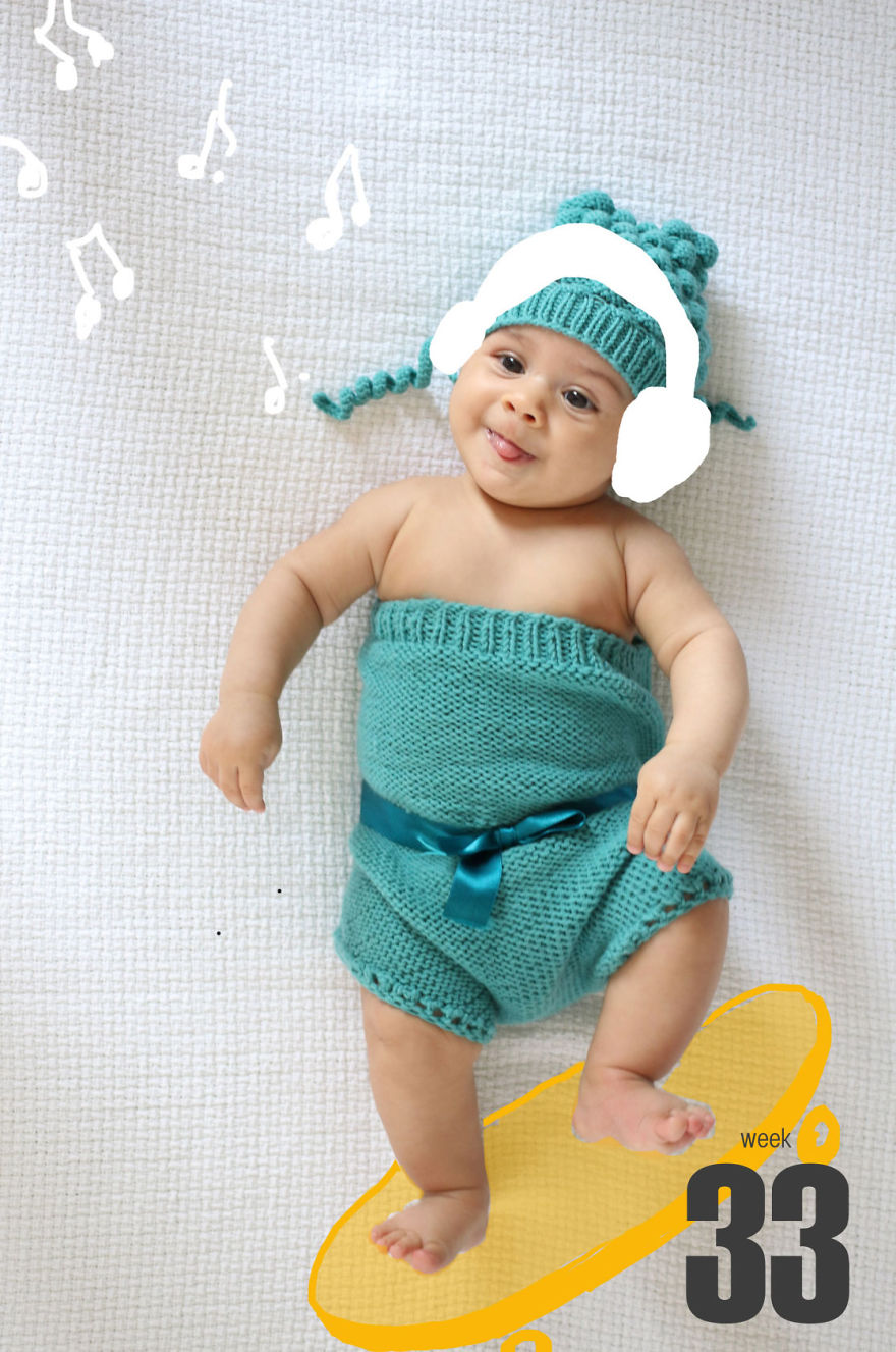 I Photographed My Baby For 52 Weeks To Show The Process Of Becoming A Human