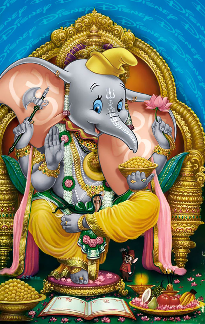 Ganesha In Ornate Artwork
