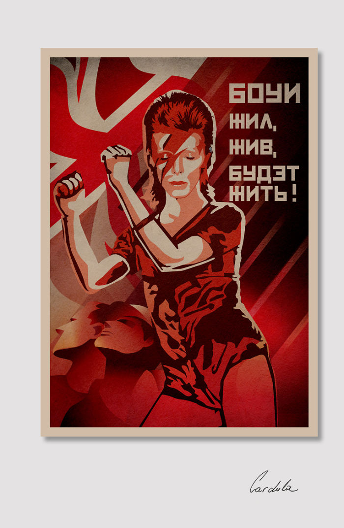 David Bowie In Retro Soviet Posters