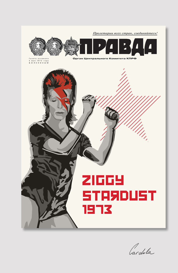 David Bowie In Retro Soviet Posters