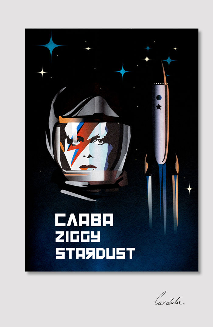 David Bowie In Retro Soviet Posters