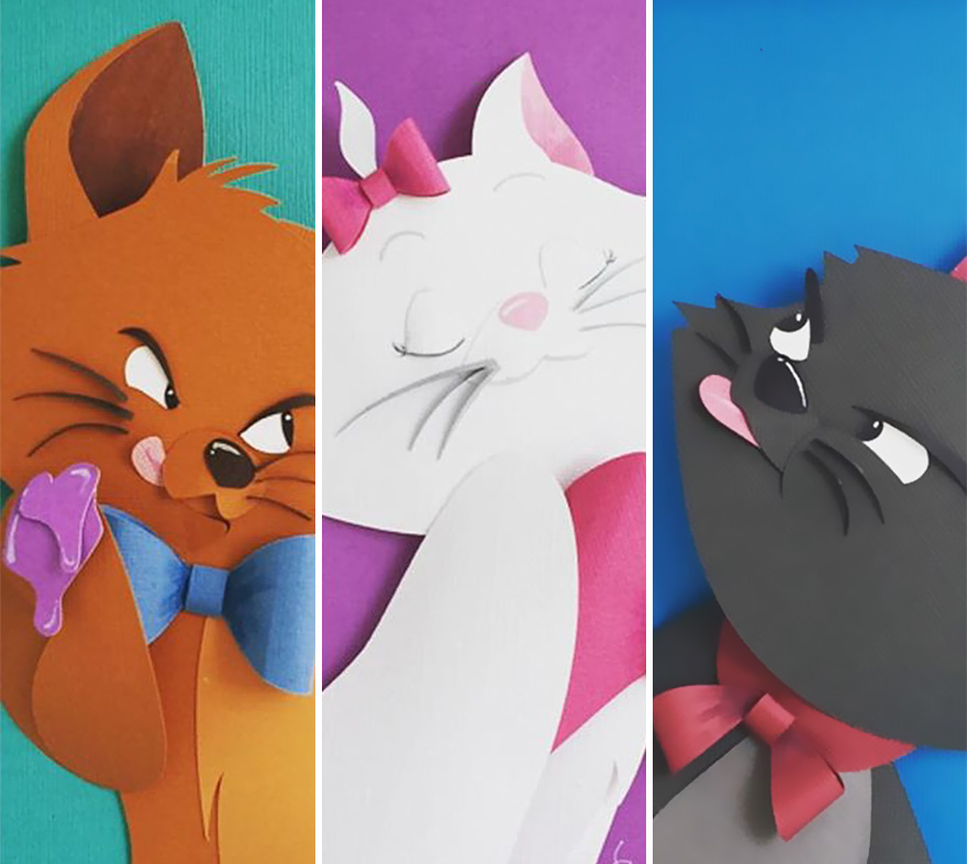 Artist Makes Disney Characters From Layers Of Paper Artist Makes Disney Characters From Layers Of Paper