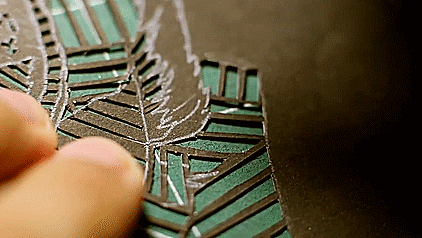 I Created My Self Portrait Using The Papercut Technique