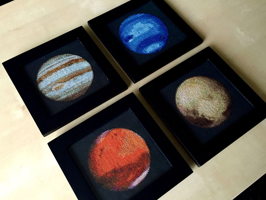 I’m Cross-Stitching The Solar System! I’m Cross-Stitching The Solar System!