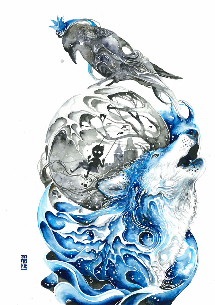 Watercolor Has An Unpredictable Character That Lets Me Create Expressive Animal Paintings