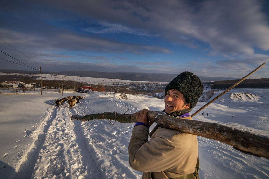 A Glimpse Of The Romanian Winter, Like In The Old Days