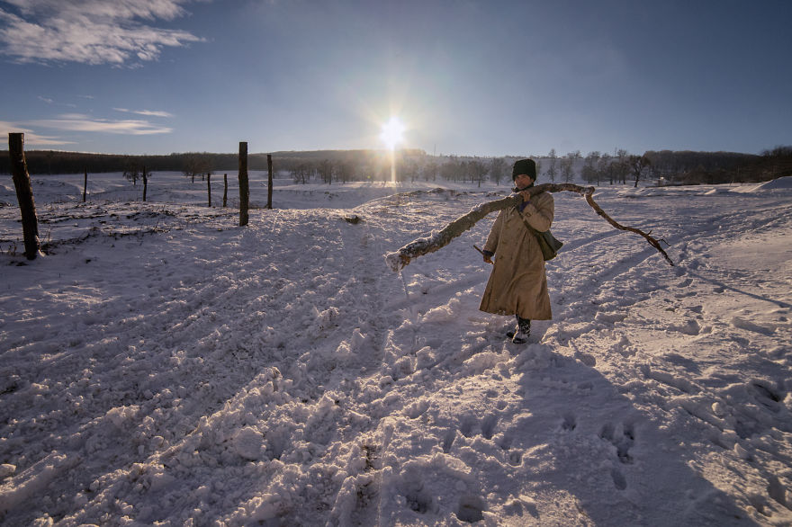 A Glimpse Of The Romanian Winter, Like In The Old Days