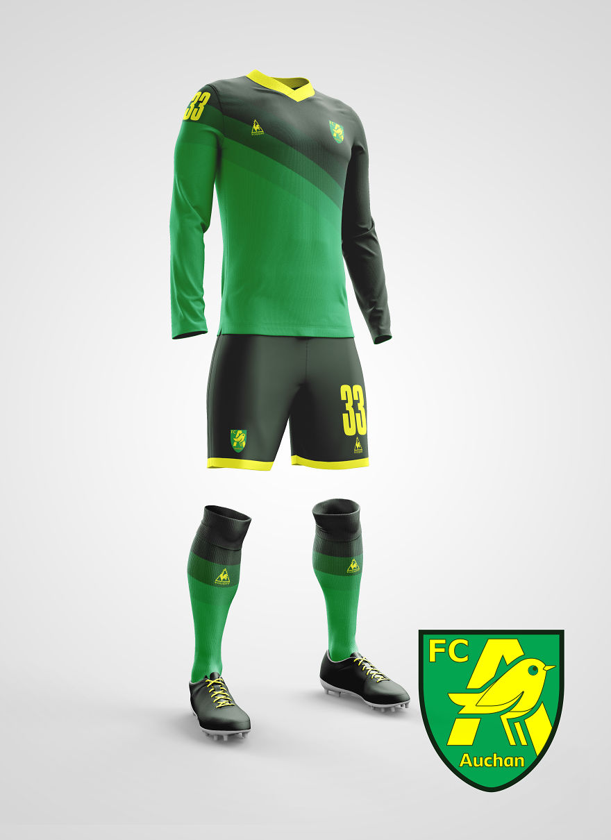 Artist Creates Cool Football Kits That Bring Together Hypermarkets And Football Clubs!
