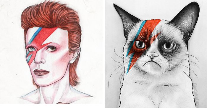 Artists Pay Tribute To Late David Bowie (289 Pics)