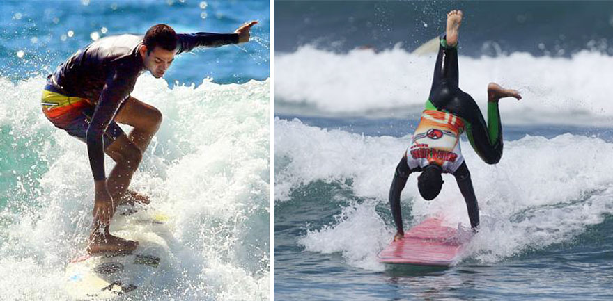 This Blind Guy Became A Professional Surfer Using An Unusual Technique