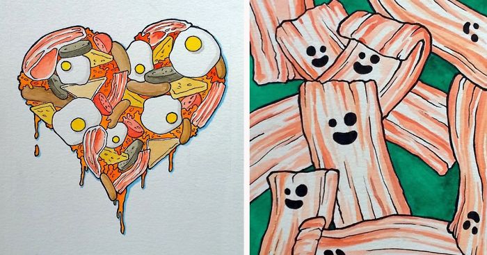 I Draw Greasy Breakfasts Using Watercolour