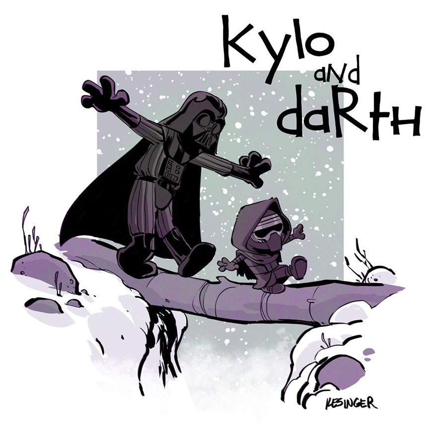 calvin-and-hobbes-star-wars-brian-kesinger-2 calvin-and-hobbes-star-wars-brian-kesinger-2