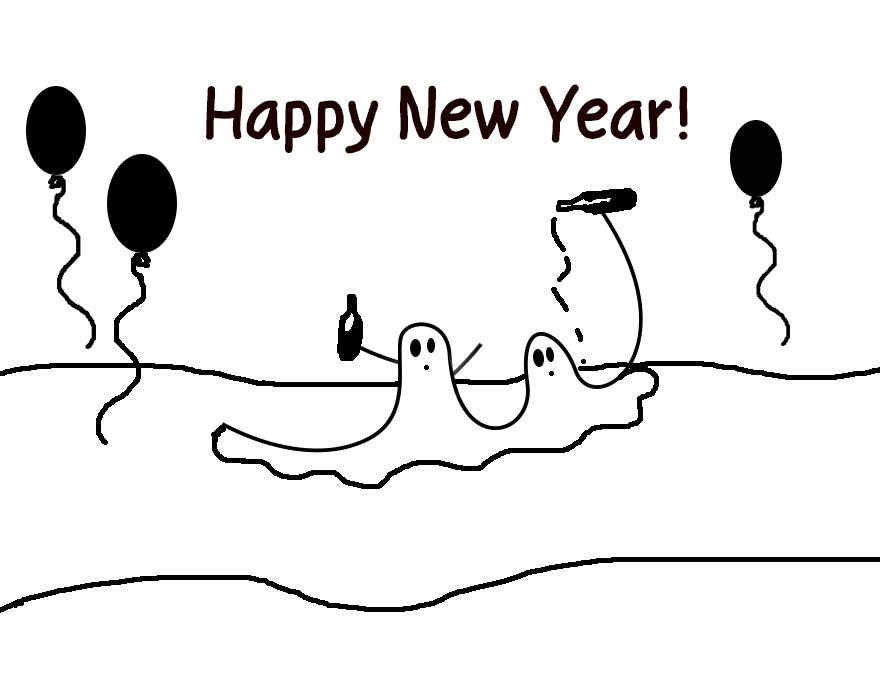 New Year Celebration At A Haunted Mansion