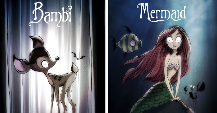 If Tim Burton Directed Disney Movies