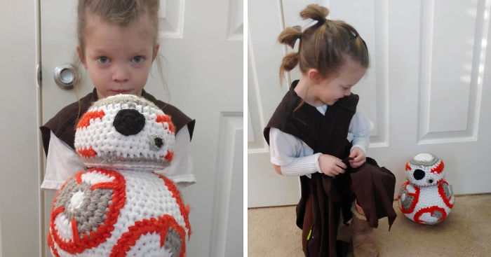 I Crocheted This BB-8 For My Little ‘Rey’