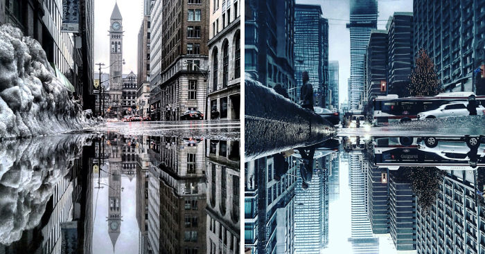 The Parallel Worlds Of Puddles In Toronto