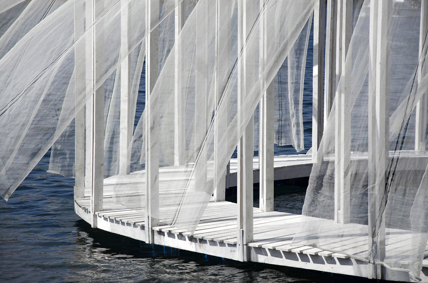 Self-Made Floating Island In Mediterranean Sea Makes You Feel Like In A New Isolated World