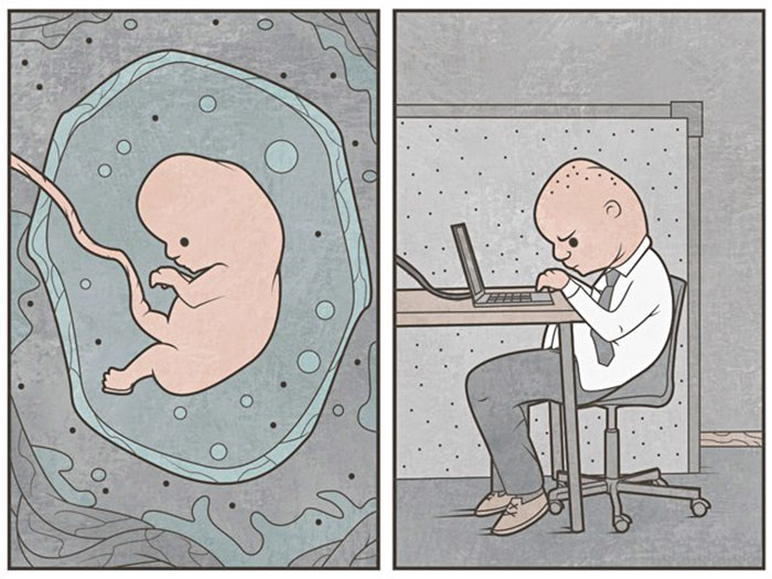 Russian Illustrator Draws Sarcastic Illustrations That You’ll Need To See Twice To Understand