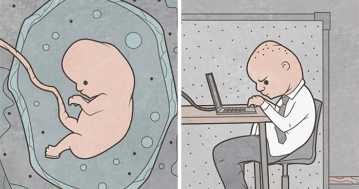 Russian Illustrator Draws Sarcastic Illustrations That You’ll Need To See Twice To Understand