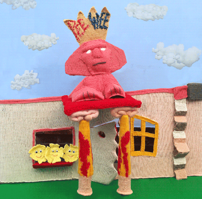 I Am Knitting A Giant Model Of Pee-wee's Playhouse I Am Knitting A Giant Model Of Pee-wee's Playhouse