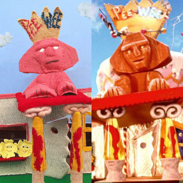 I Am Knitting A Giant Model Of Pee-wee's Playhouse