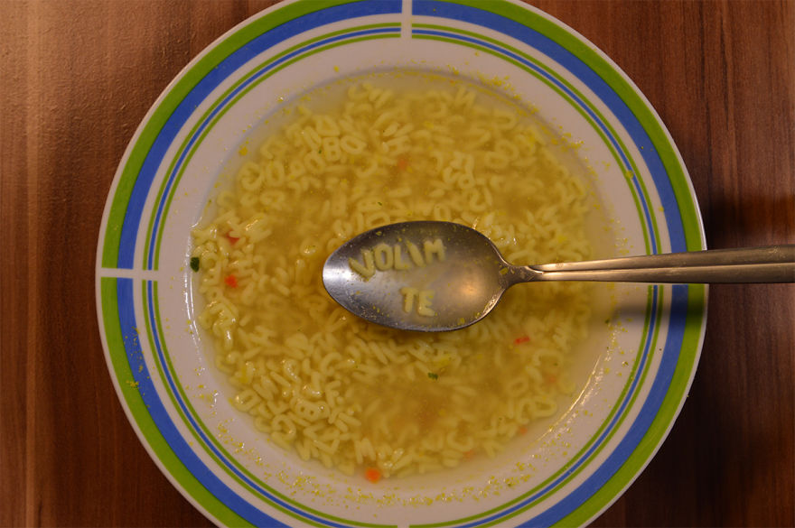 I "cooked" Video For My Song With Alphabet Soup