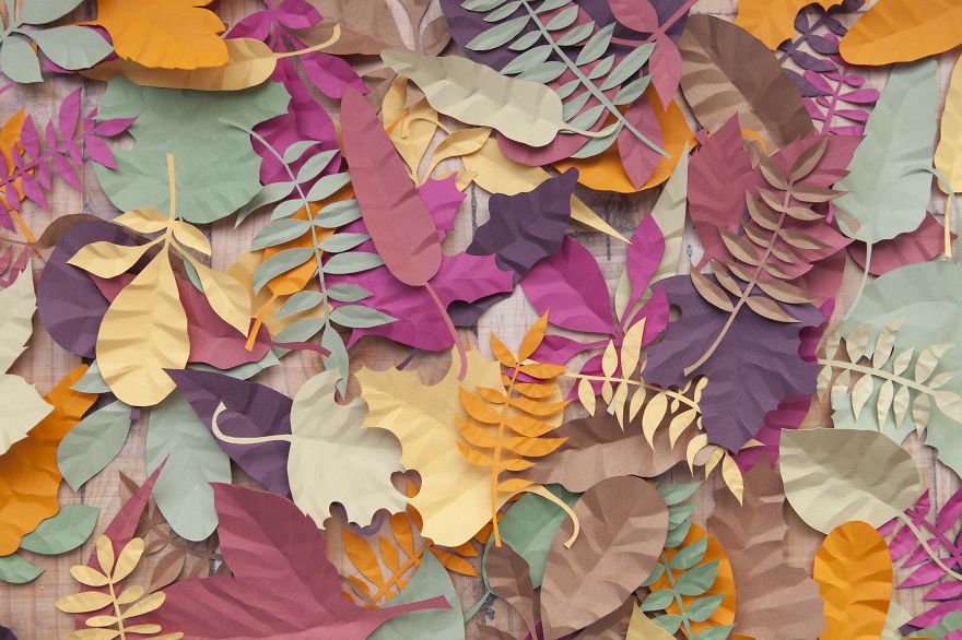 I Create Large Hand Cut Tropical Paper Leaves I Create Large Hand Cut Tropical Paper Leaves