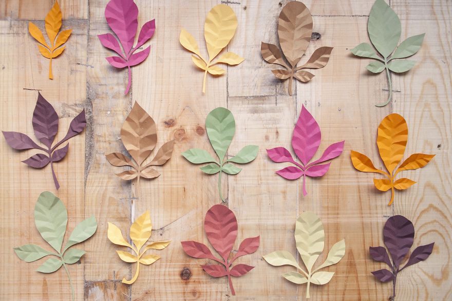 I Create Large Hand Cut Tropical Paper Leaves I Create Large Hand Cut Tropical Paper Leaves