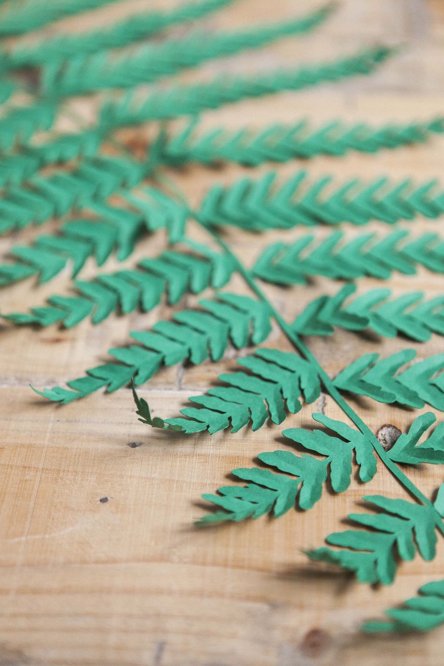 I Create Large Hand Cut Tropical Paper Leaves I Create Large Hand Cut Tropical Paper Leaves