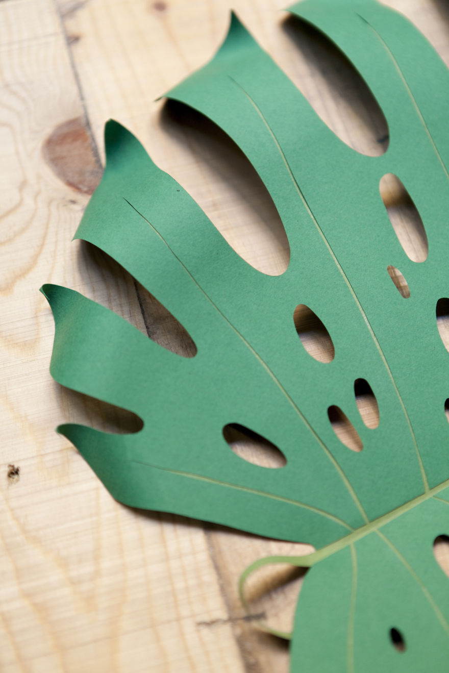 I Create Large Hand Cut Tropical Paper Leaves I Create Large Hand Cut Tropical Paper Leaves