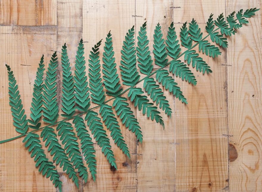 I Create Large Hand Cut Tropical Paper Leaves