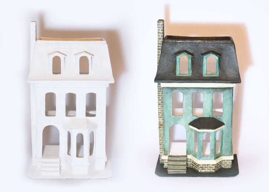 I Created A Victorian Dollhouse Out Of An Old Shipping Carton I Created A Victorian Dollhouse Out Of An Old Shipping Carton