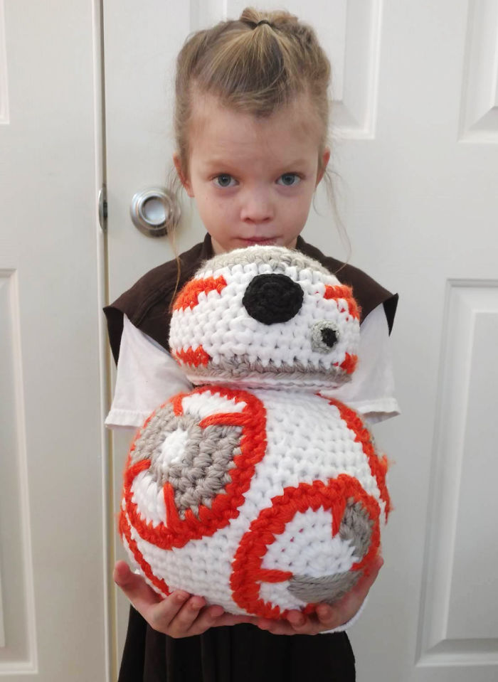 I Crocheted This BB-8 For My Little 'Rey' I Crocheted This BB-8 For My Little 'Rey'
