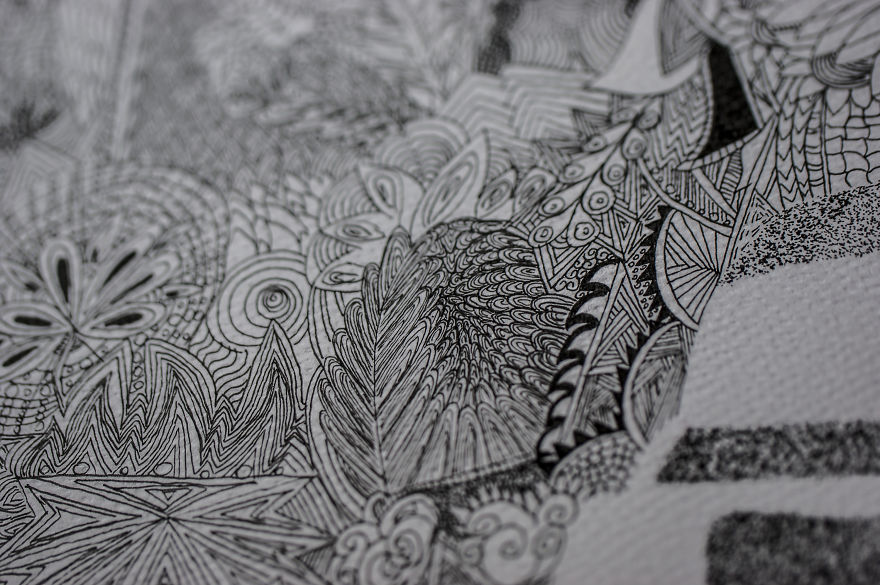 I Drew Star Wars Characters Using Zentangle And Dotworks Techniques