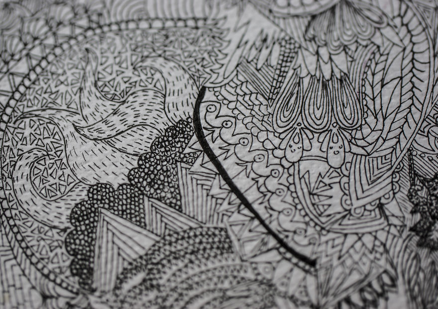 I Drew Star Wars Characters Using Zentangle And Dotworks Techniques