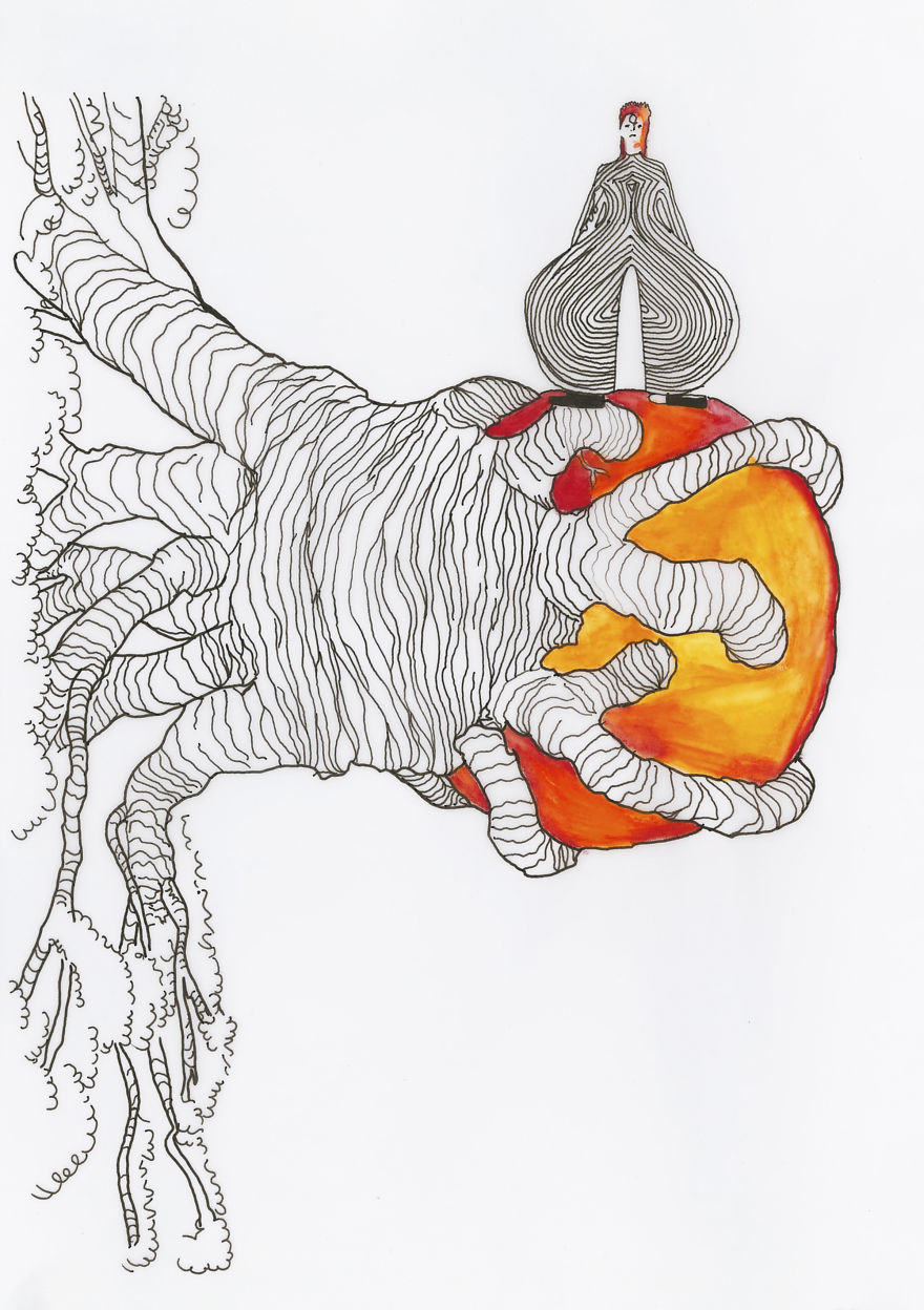 I Drew Ziggy Stardust In The Settings Of 'The Little Prince'