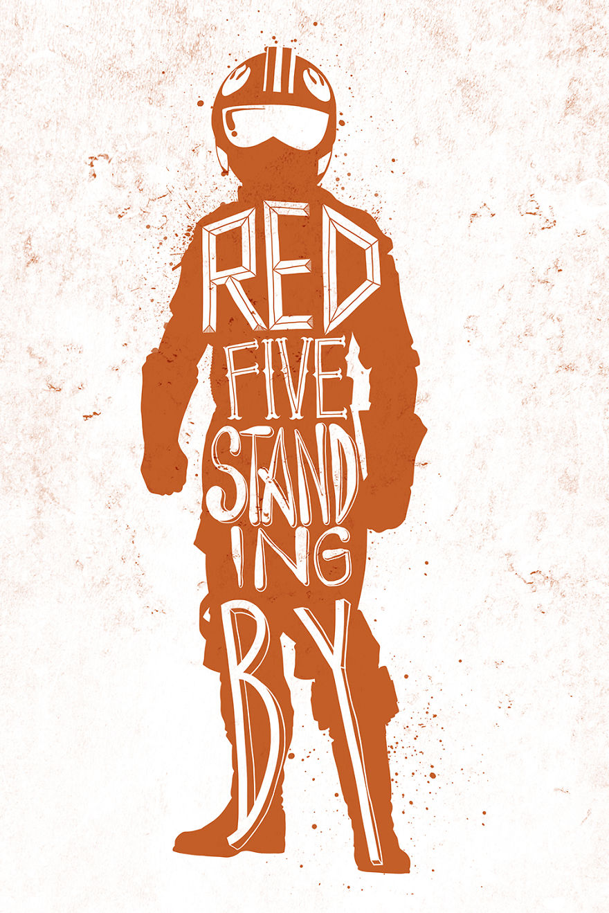 I Hand-Lettered Famous Star Wars Quotes