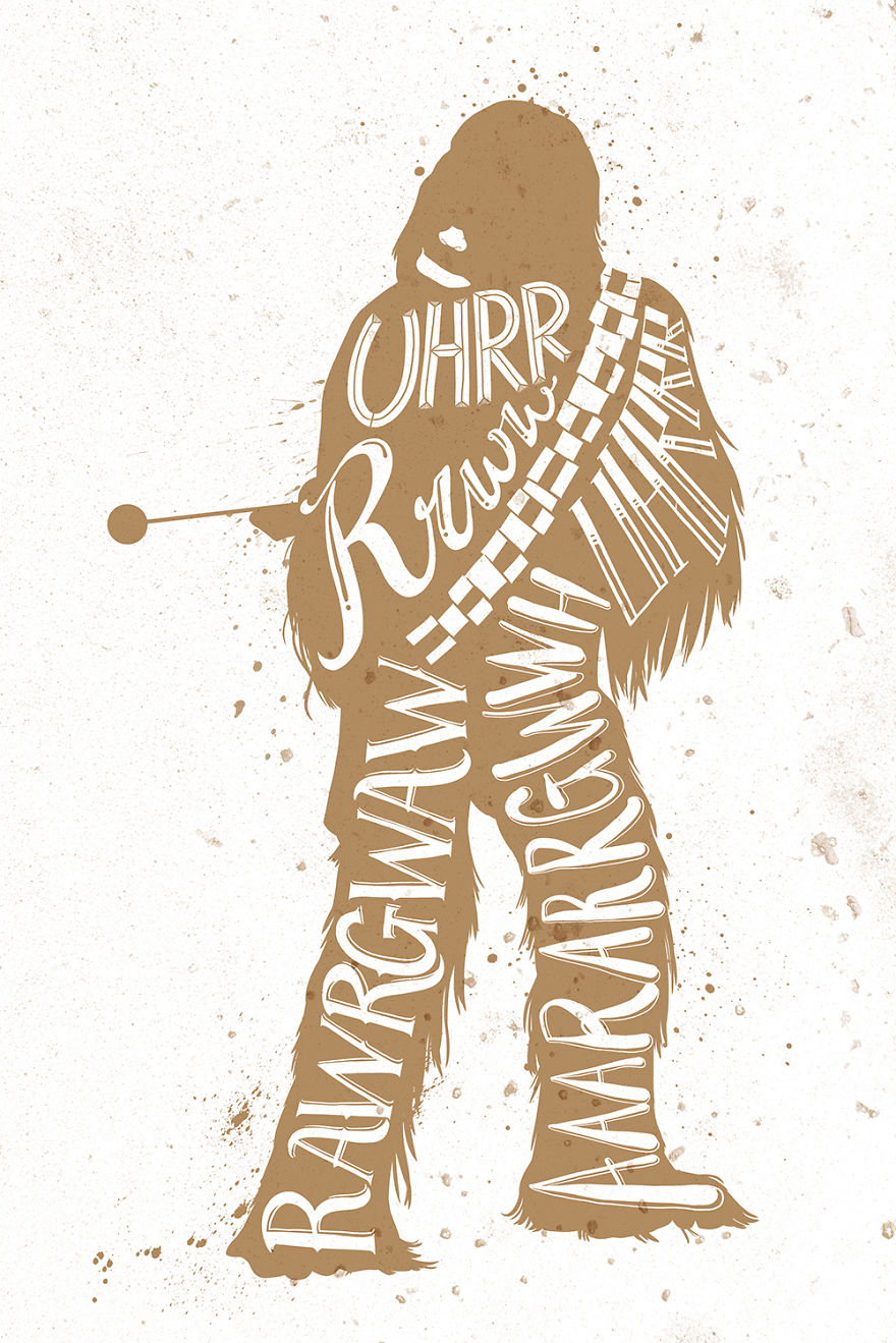 I Hand-Lettered Famous Star Wars Quotes I Hand-Lettered Famous Star Wars Quotes