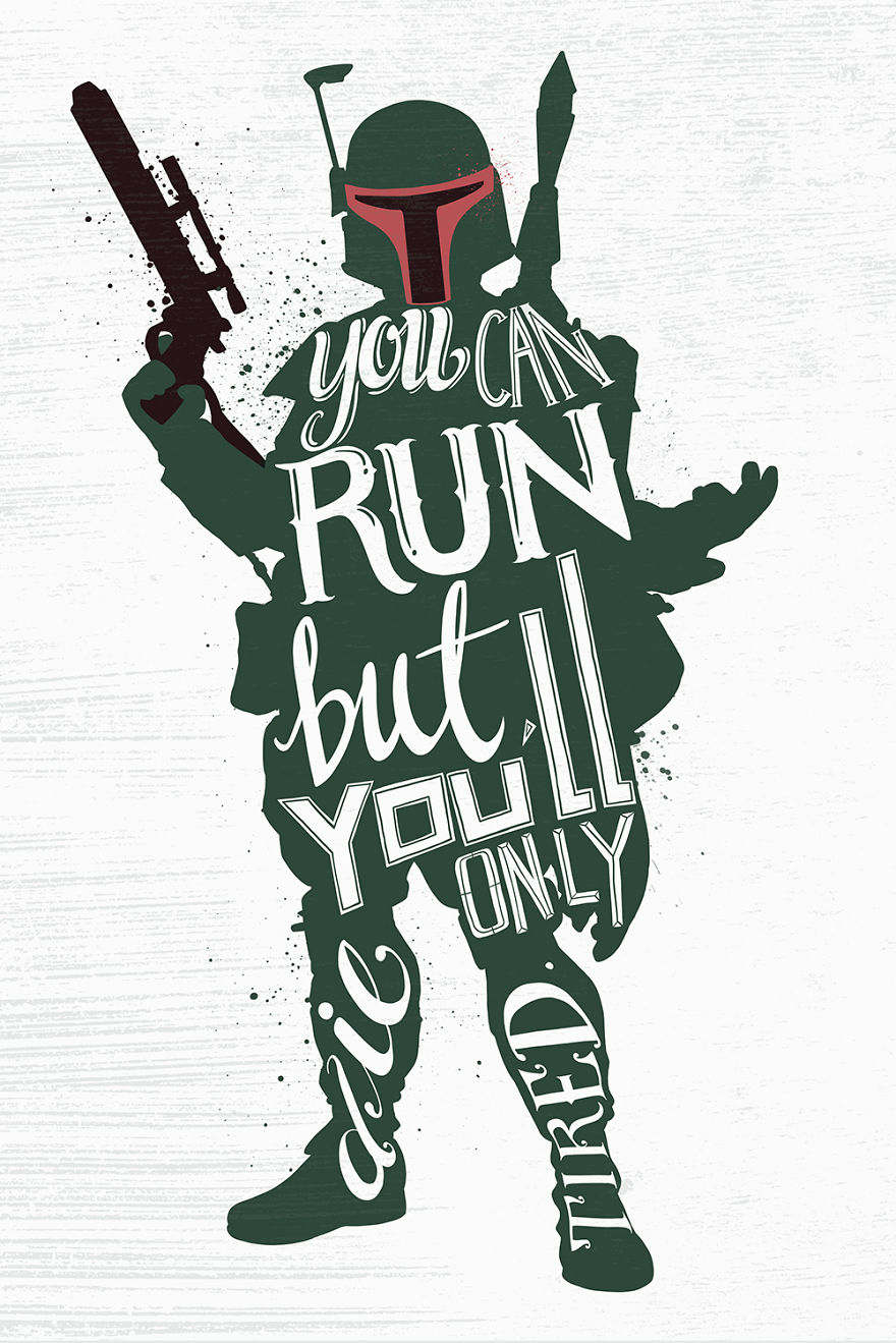 I Hand-Lettered Famous Star Wars Quotes I Hand-Lettered Famous Star Wars Quotes