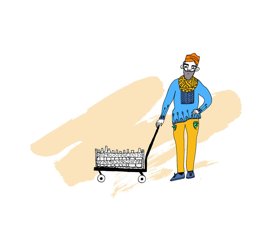 I Illustrated The Street Vendors From My Childhood I Illustrated The Street Vendors From My Childhood