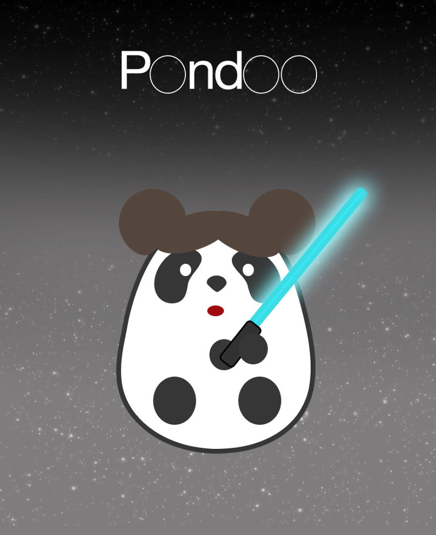 I Invented A Cute Panda Character - Pondoo