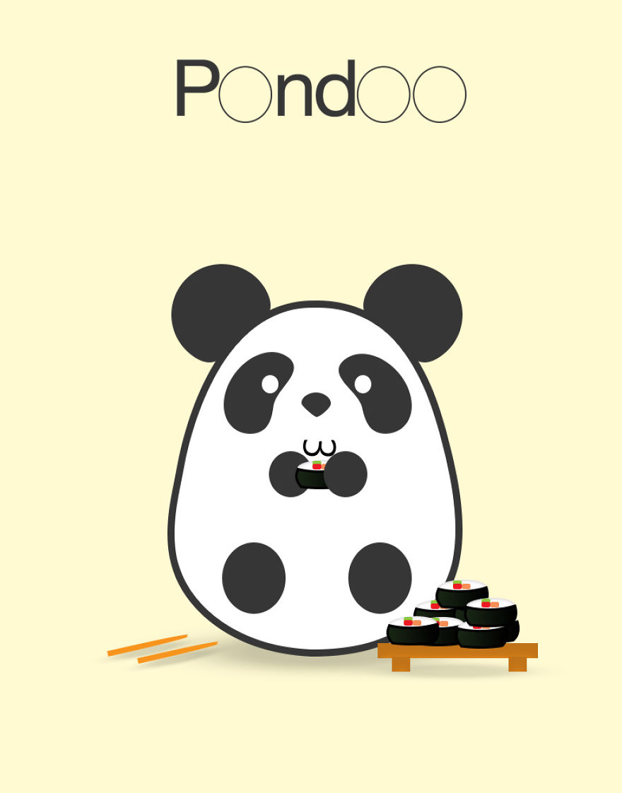 I Invented A Cute Panda Character - Pondoo I Invented A Cute Panda Character - Pondoo