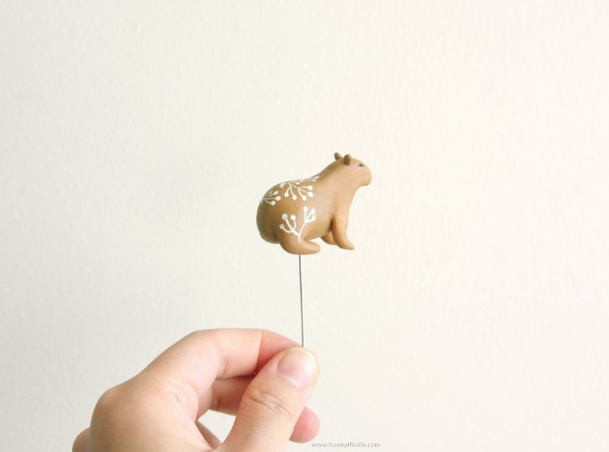 I Make Miniature Animals To Keep My Plants Company