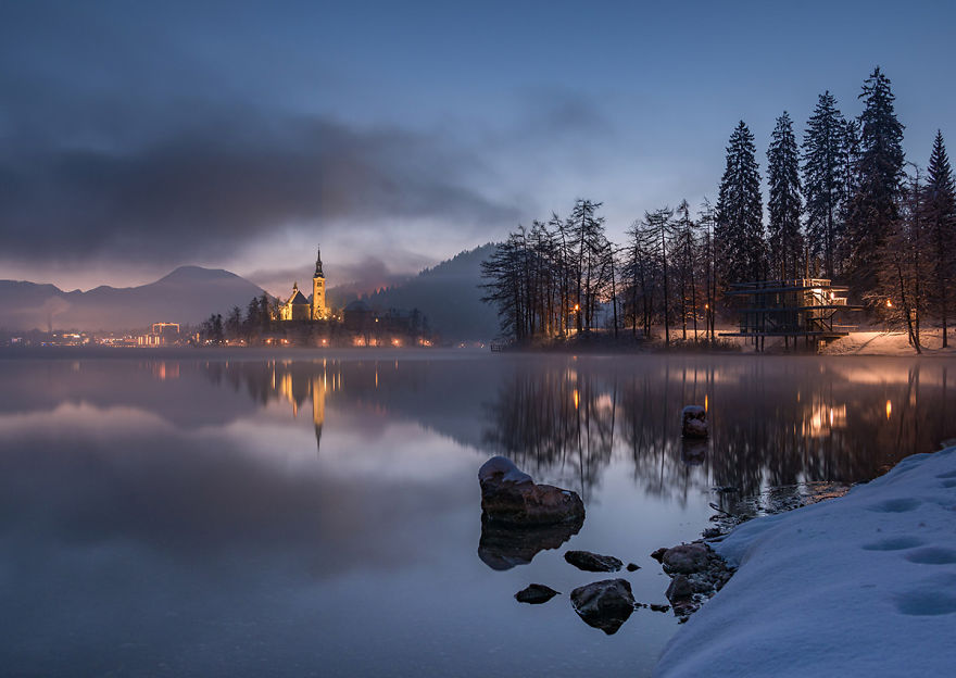 I Photographed Lake Bled On A Fairytale Winter Morning I Photographed Lake Bled On A Fairytale Winter Morning