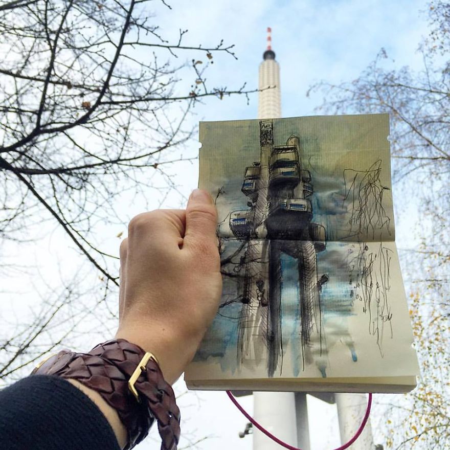 I Sketch The Places I Go To Every Day So That I Can Remember Them I Sketch The Places I Go To Every Day So That I Can Remember Them