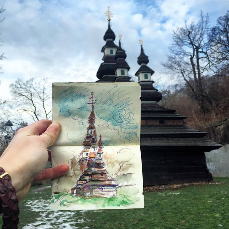 I Sketch The Places I Go To Every Day So That I Can Remember Them I Sketch The Places I Go To Every Day So That I Can Remember Them