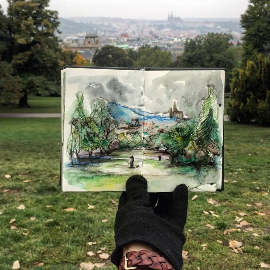 I Sketch The Places I Go To Every Day So That I Can Remember Them I Sketch The Places I Go To Every Day So That I Can Remember Them