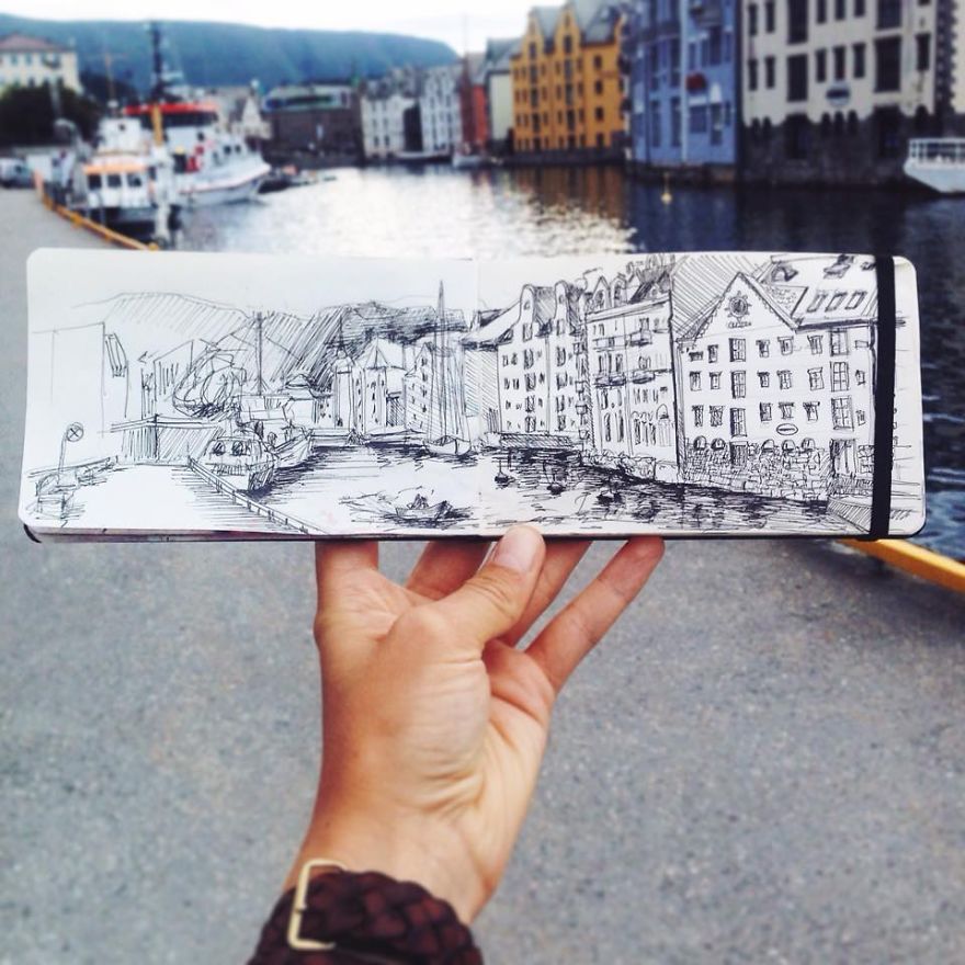 I Sketch The Places I Go To Every Day So That I Can Remember Them I Sketch The Places I Go To Every Day So That I Can Remember Them